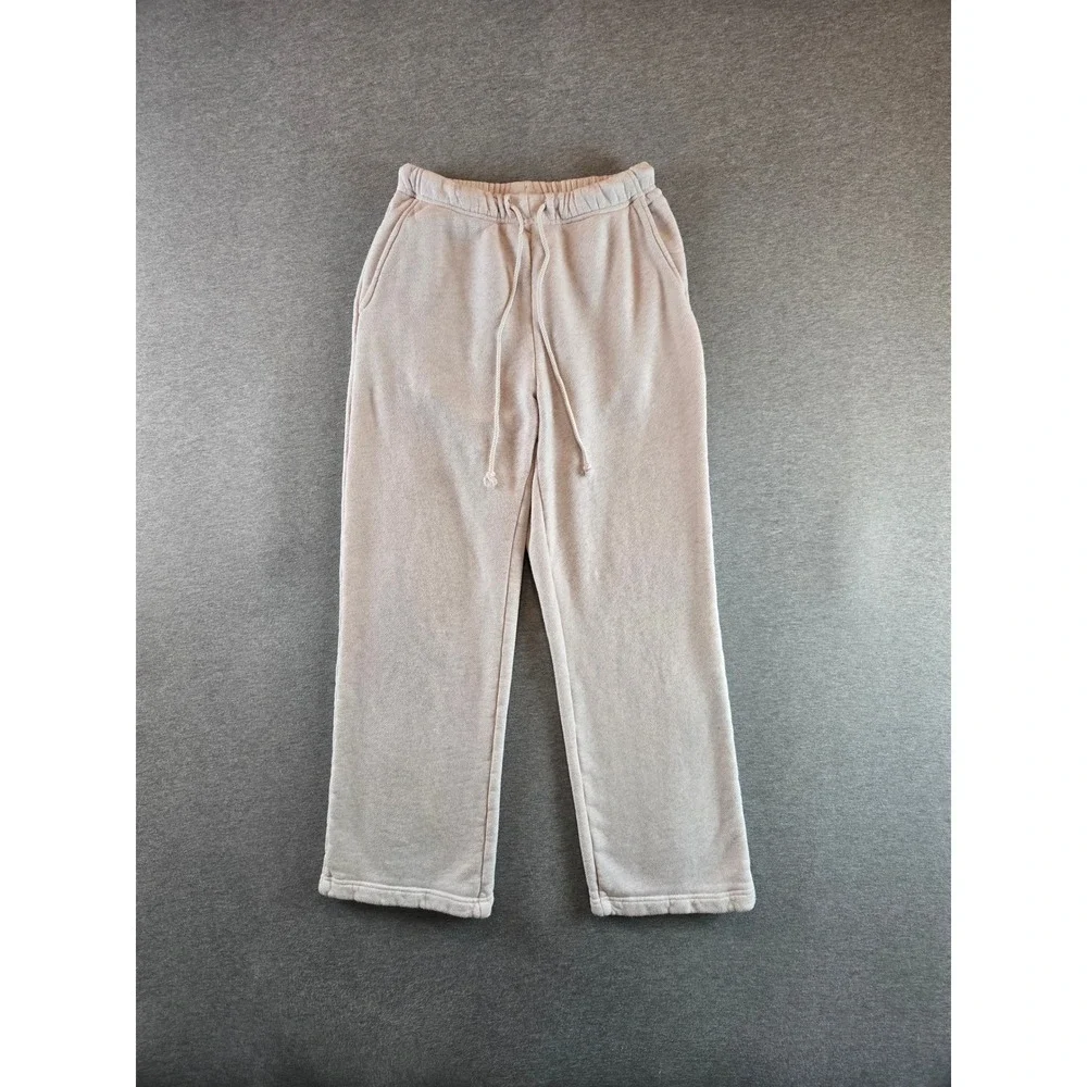 Elwood Core Sweatpants Mens S Pink Heathered Organic Cotton Straight Leg CP00002